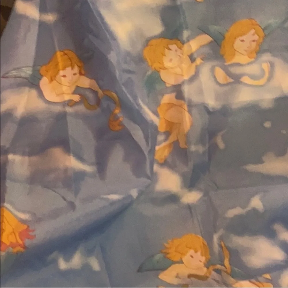 HL 1997👼mirror 8x6W & Angel shower curtain & 2 FIGI picture frames